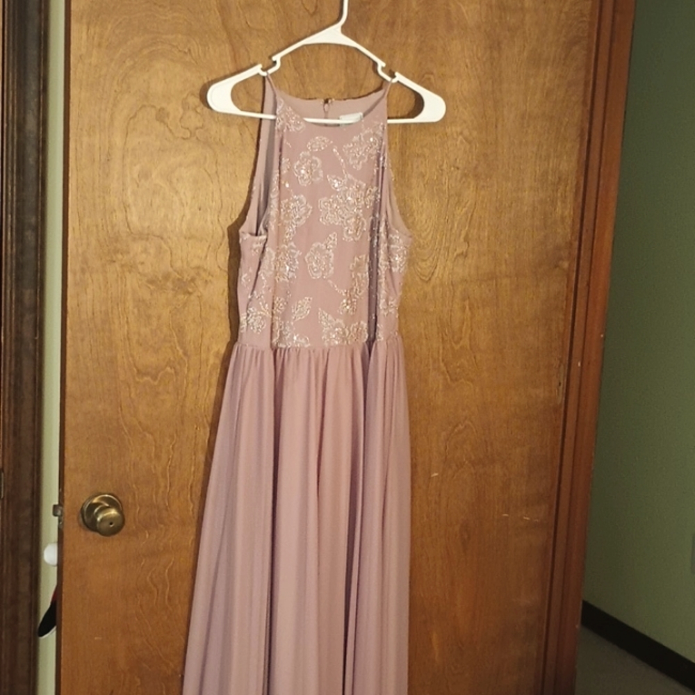 David's Bridal Size 8 Mauve Dress